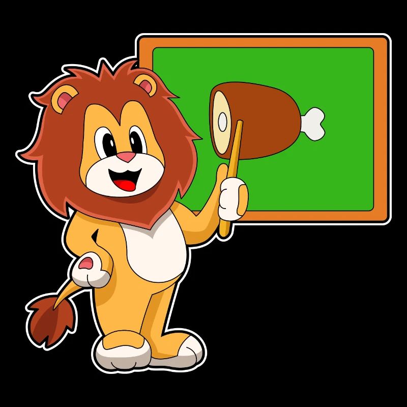 Lion Teacher Pointer Meat