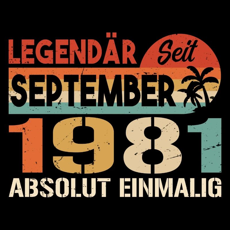 1981 September Vintage Geburtstagsgeschenk 1981