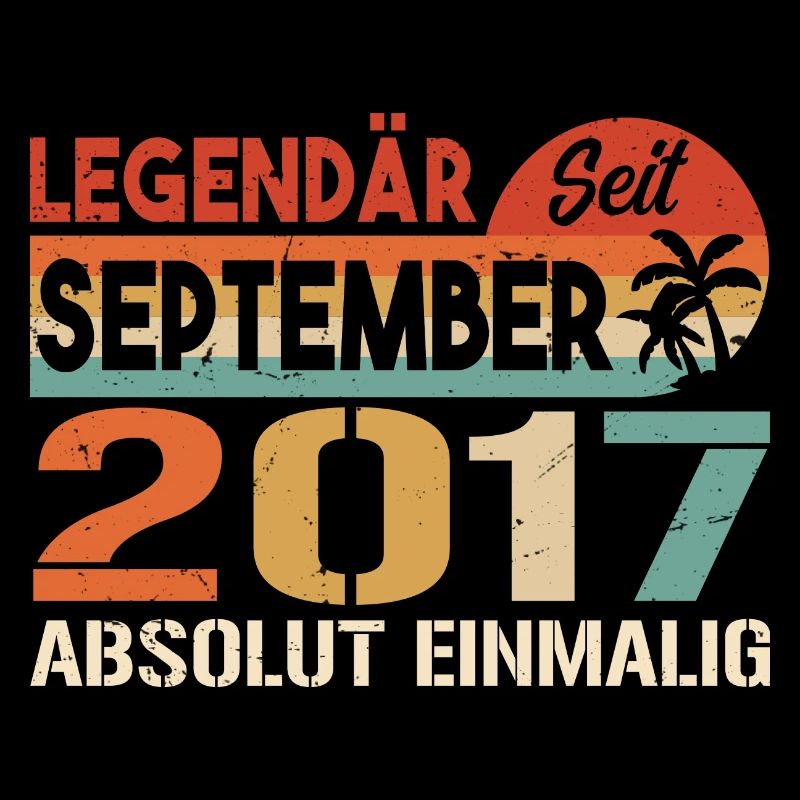 2017 September Vintage Geburtstagsgeschenk 2017