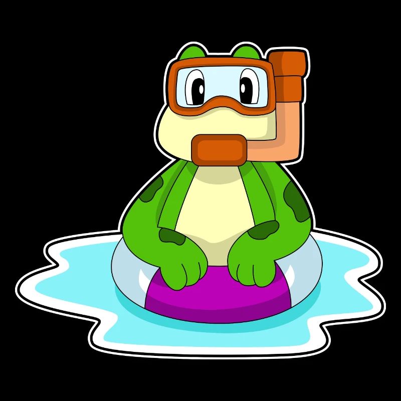 Plongée de natation de grenouille