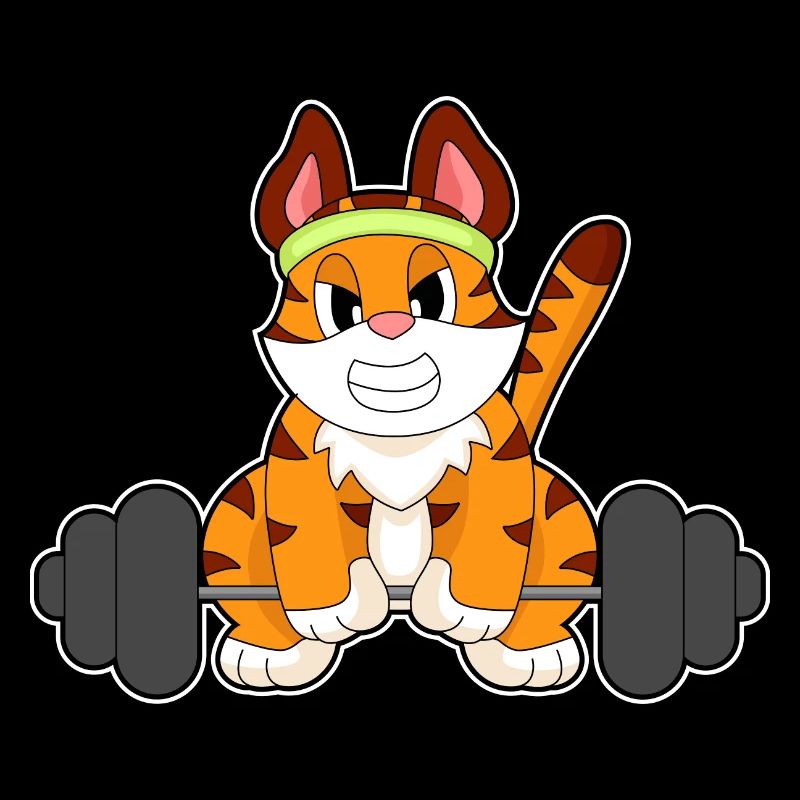 Tiger Bodybuilder Dumbbell