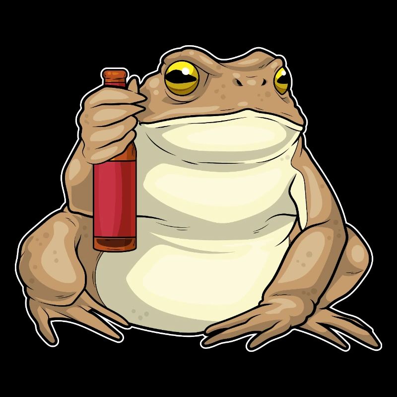 Bouteille de bière Frog