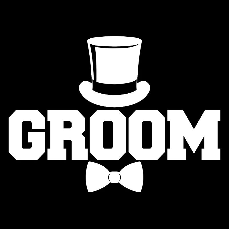 Bräutigam Cool Matching Paar Hochzeitsfeier Ehe