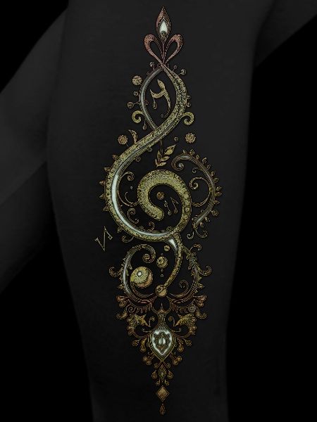 Ornate treble clef