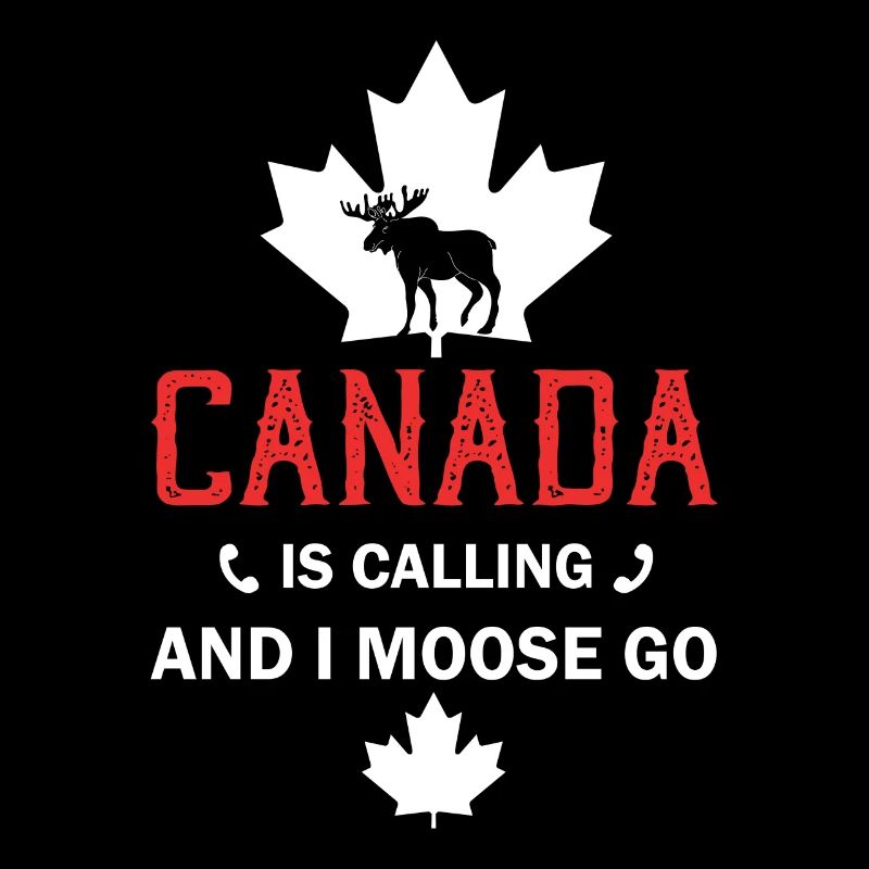 Canada Moose Canadian Flag Maple Leaf