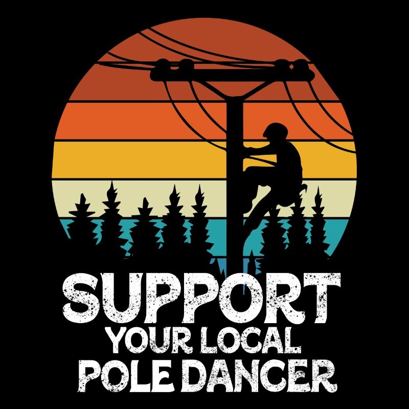 Conception américaine de monteur de lignes électriques