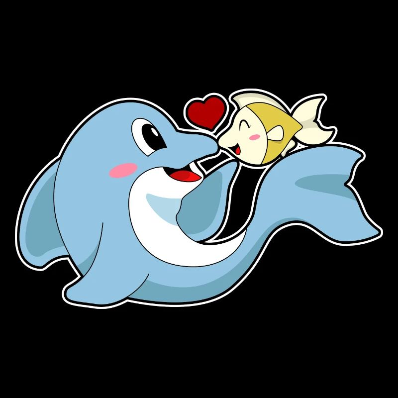 Dolphin Love Fish