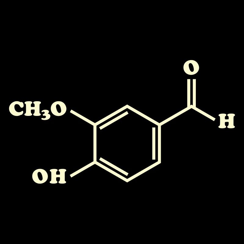 Vanilla Vanillin Molecular Chemical Formula