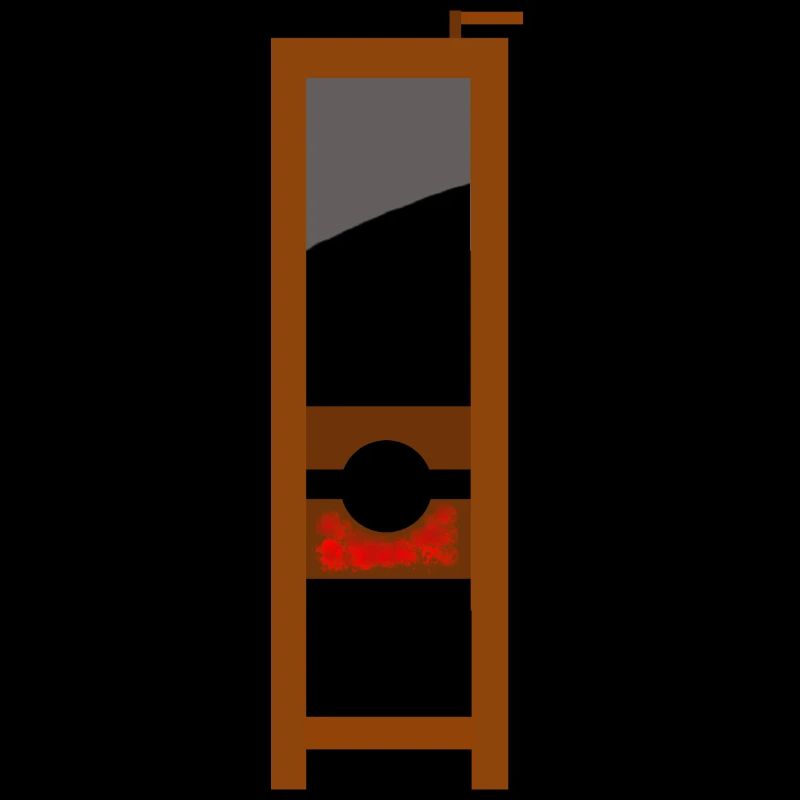 Guillotine case échafaudé exécution horreur