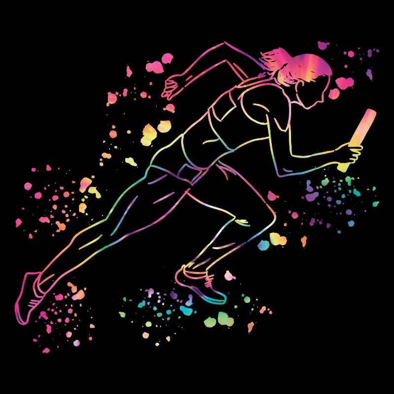 Coureur de relais, Course de relais, Course de relais, Course de relais