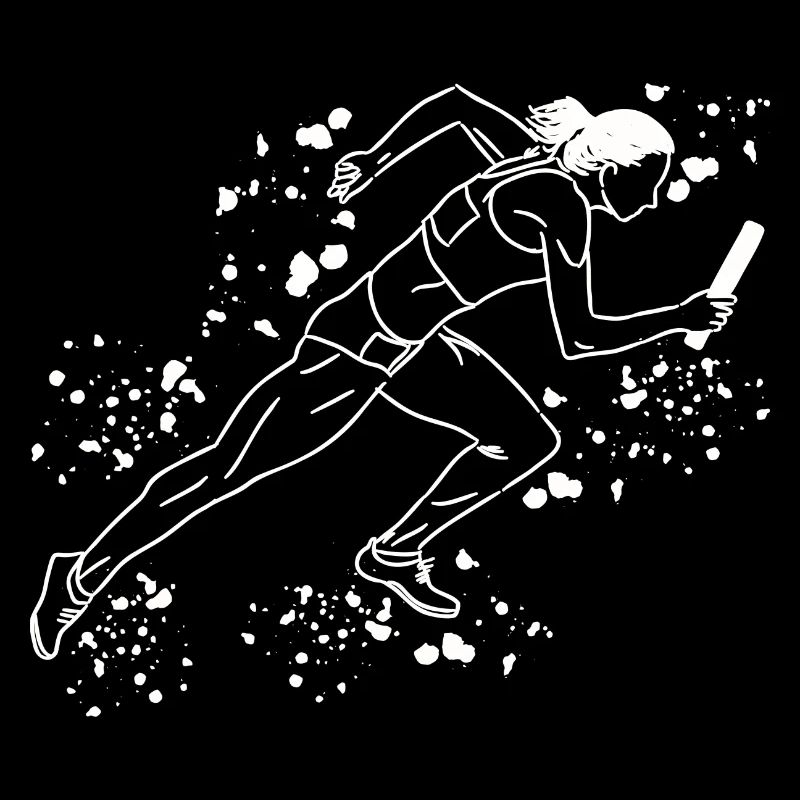 Coureur de relais, Course de relais, Course de relais, Course de relais