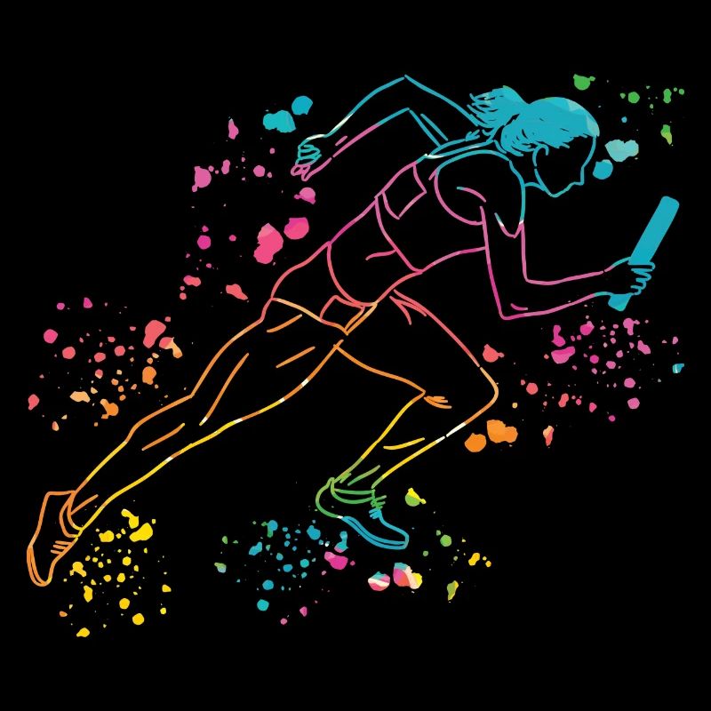 Coureur de relais, Course de relais, Course de relais, Course de relais