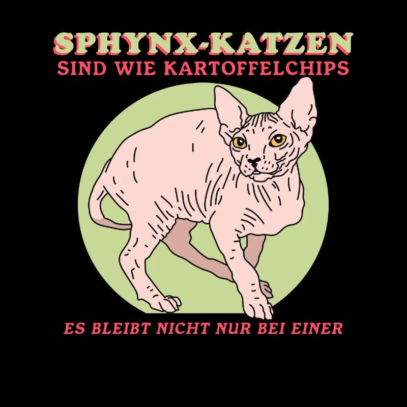 Sphynx Katze Katzenbesitzer Katzenhalter Geschenk