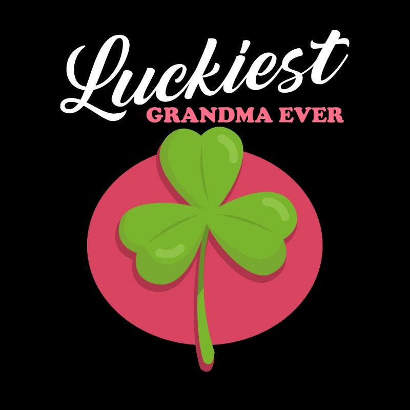 Cadeau de trèfle de la Saint-Patrick le plus chanceux de la grand-mère