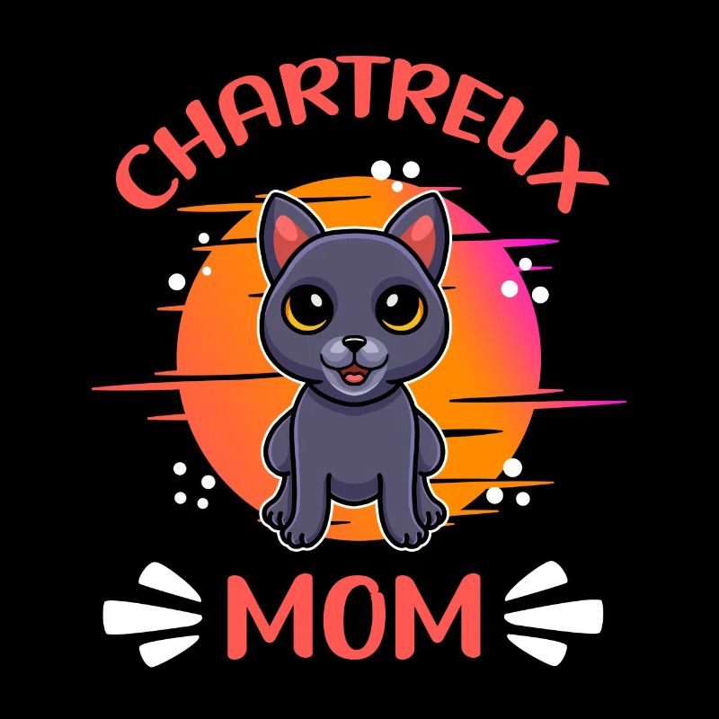 Chartreux Papa Chartreux Chat Chartreux Chat Maman Cadeau
