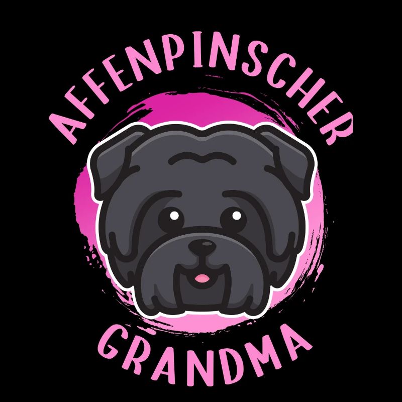 Affenpinscher Oma Monkey Terrier Hunde Geschenk
