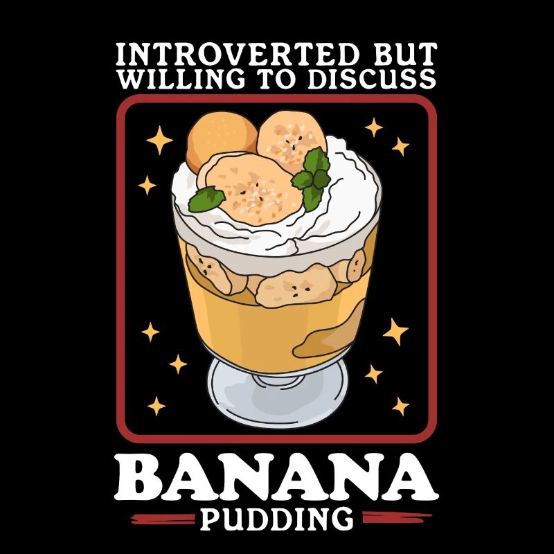 Bananen-Pudding Bananenpudding Geschenk