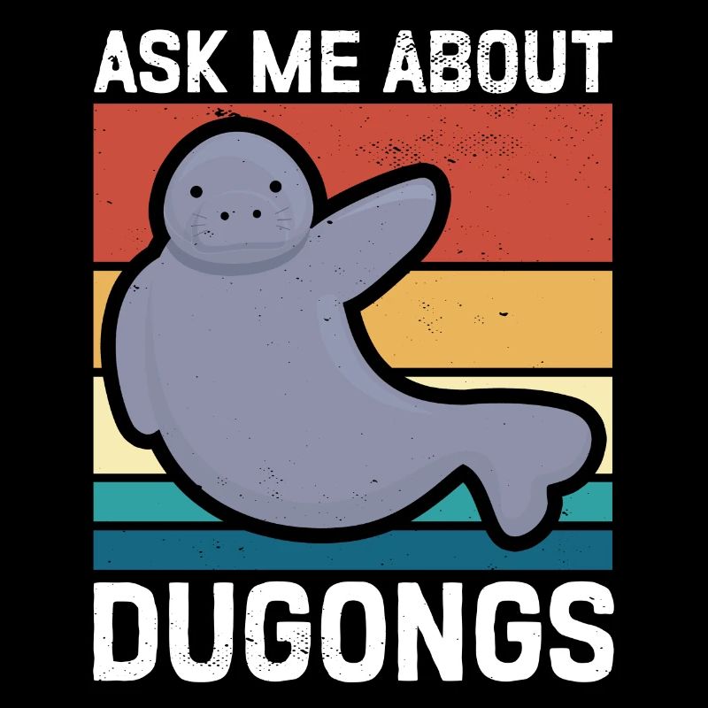 Dugong queue fourchue lamantin cochon cadeau