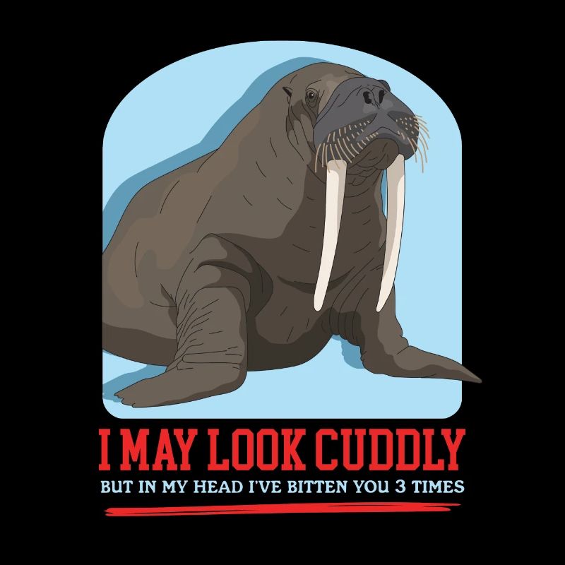 Walross Walrus Walroß Walrosse Geschenk