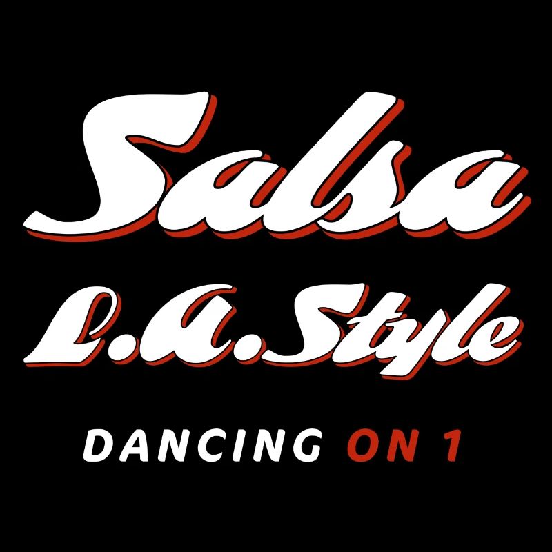 Salsa LA Style Dancing sur 1 blanc