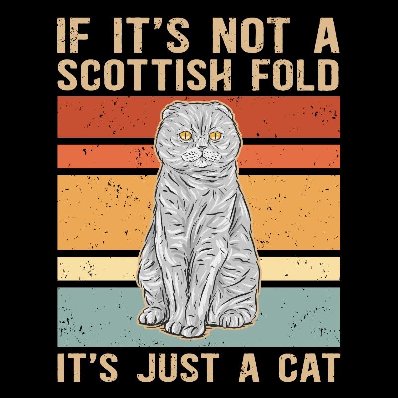 | écossaise pour chat à oreille pliante Cadeau Scottish Fold