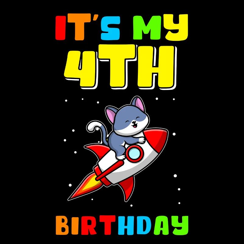 4. Geburtstag 4 Jahre alt Geschenkidee Geschenk