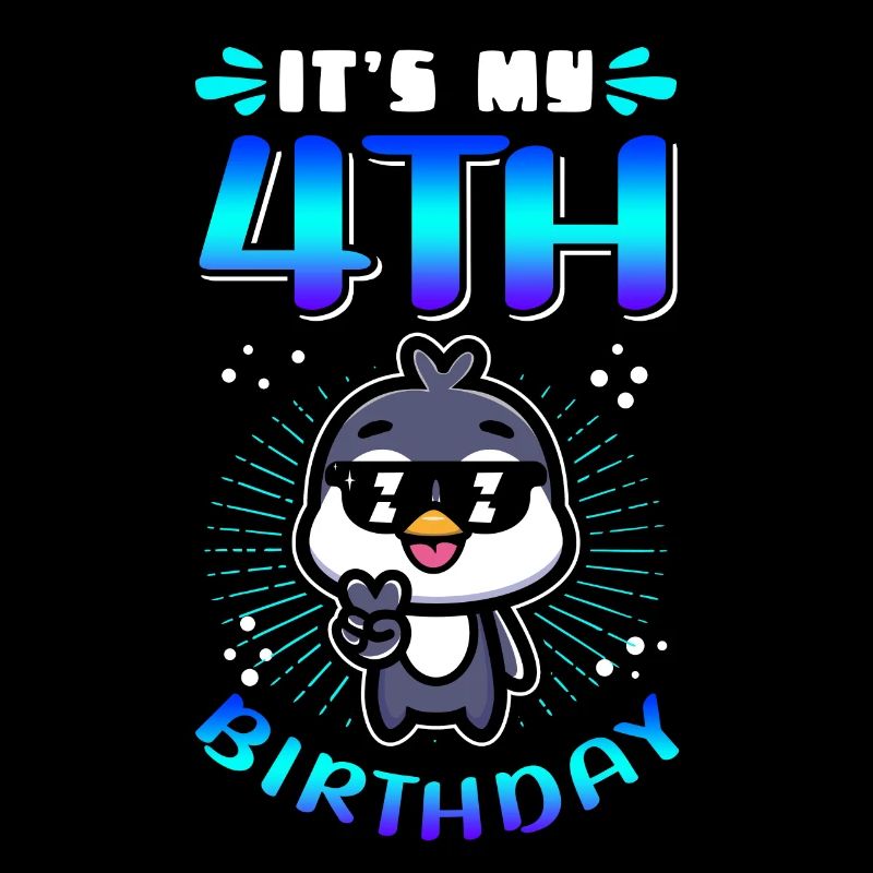 4. Geburtstag 4 Jahre alt Geschenk Geschenkidee