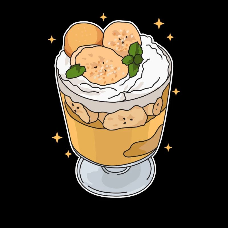 Pudding à la banane Cadeau de pudding à la banane