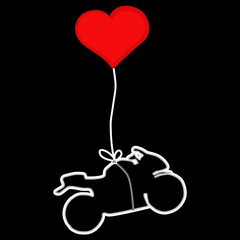 Motorcycle with heart