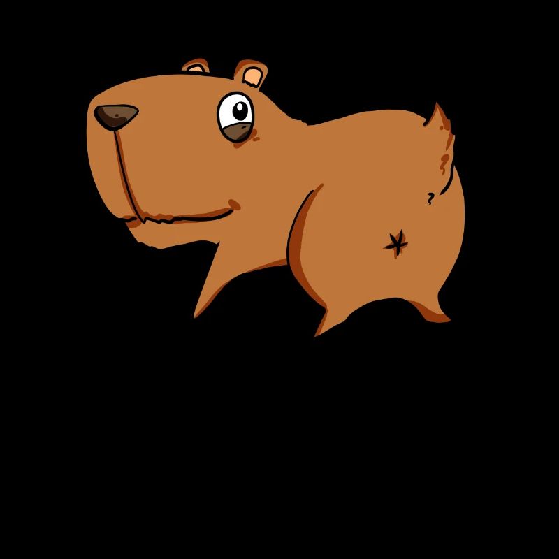 Capybara from behind - Capybara butt