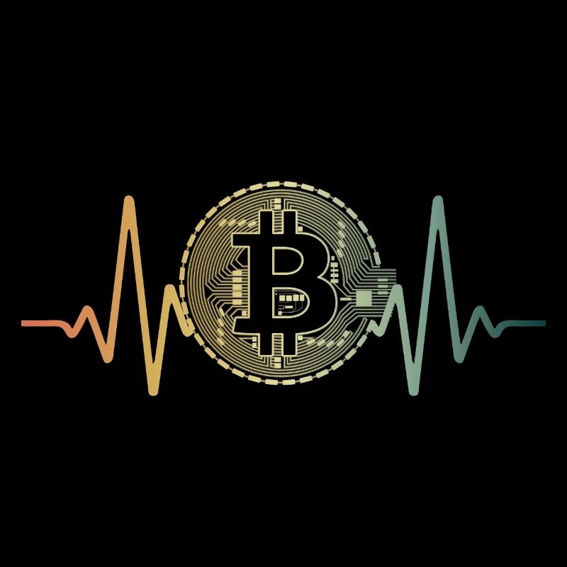 Herzschlag Bitcoin Geschenkidee