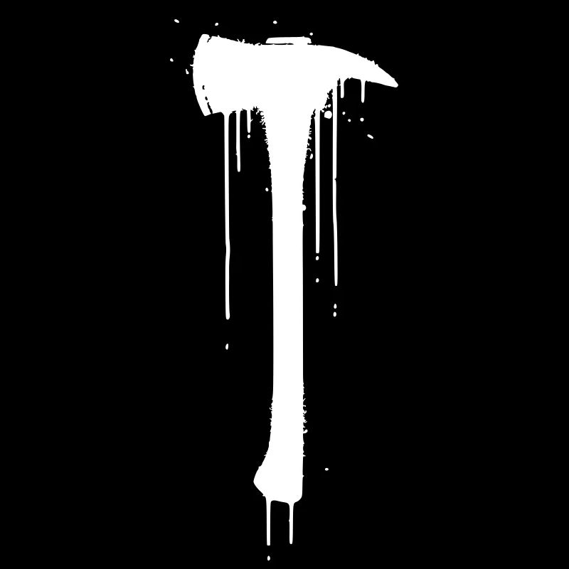 Fire Brigade Axe Graffiti Drop Vector