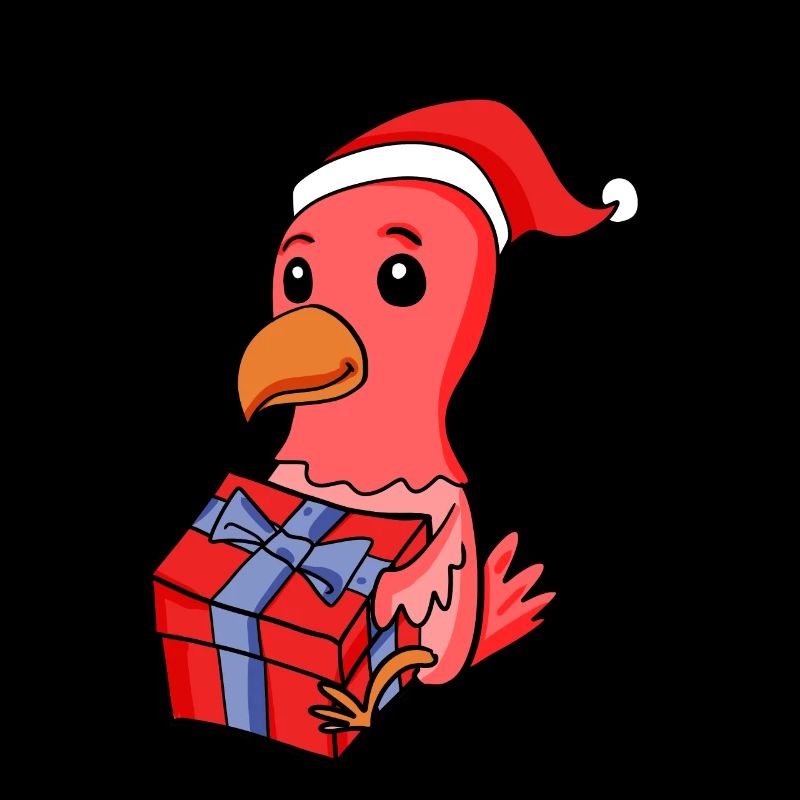 Poulet de Noël Bébé avec cadeau