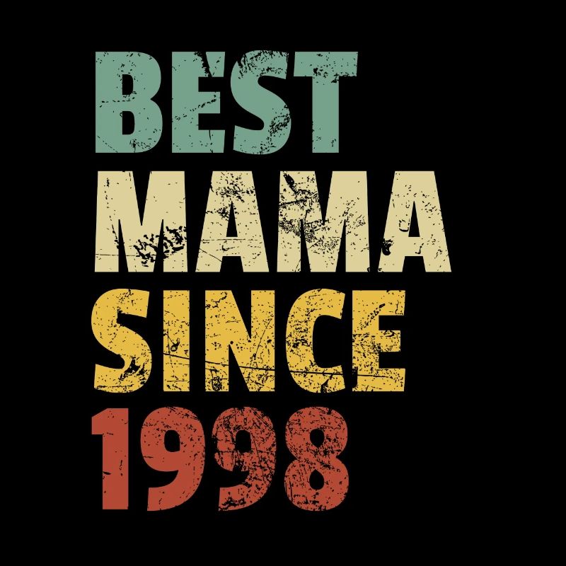 Cooles Retro-Design für Mama von Sohn oder Tochter.