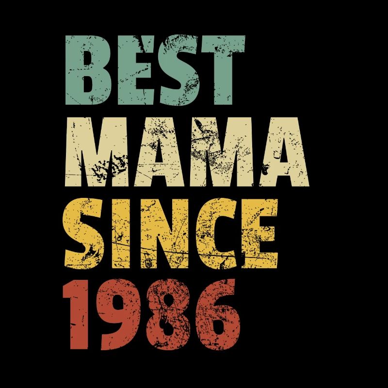 Cooles Retro-Design für Mama von Sohn oder Tochter.