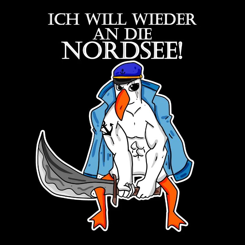 Nordsee Plattdeutsch Spruch Moin Möwe