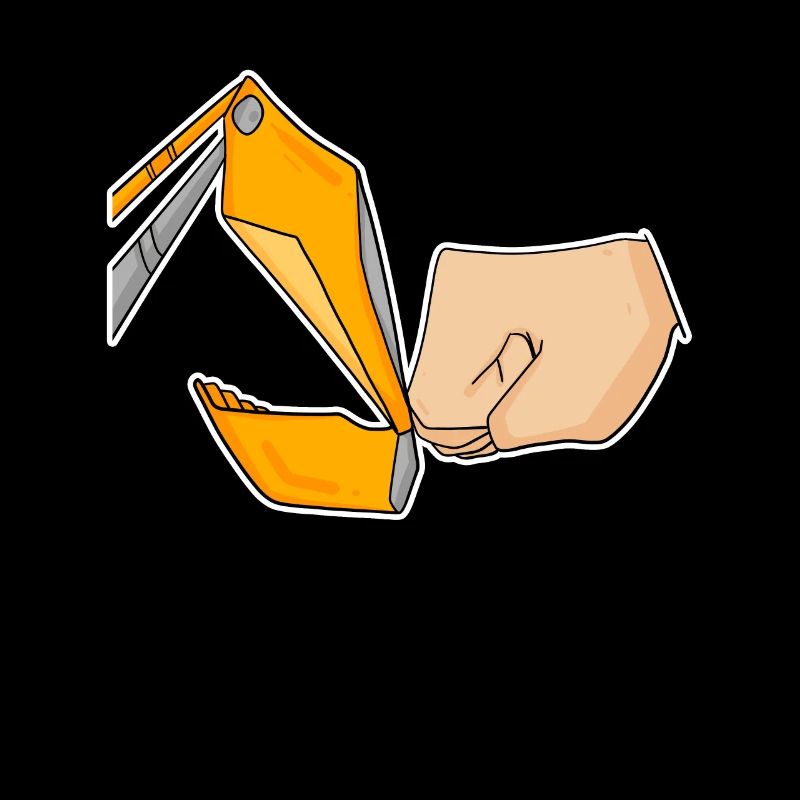 Bagger Baustelle Baggerfahrer Faust