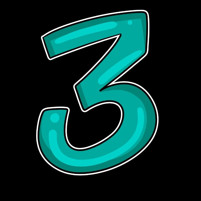 3 - Three - Third
