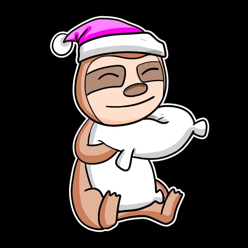 Faultier Müde Ausschlafen Schlafen Mädchen