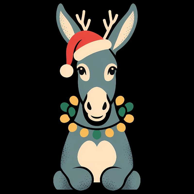 Âne Elfe Noël Drôle Mignon Mignon Cadeau