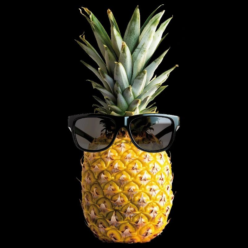 Ananas avec lunettes de soleil