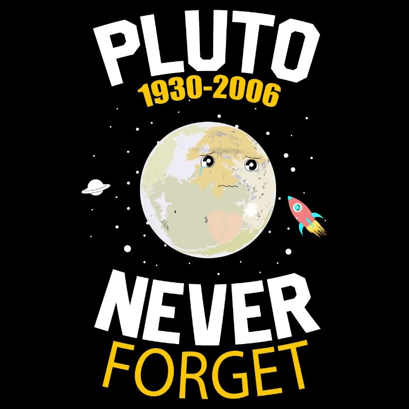 Never Forget Pluto Retro Style Funny Space Science