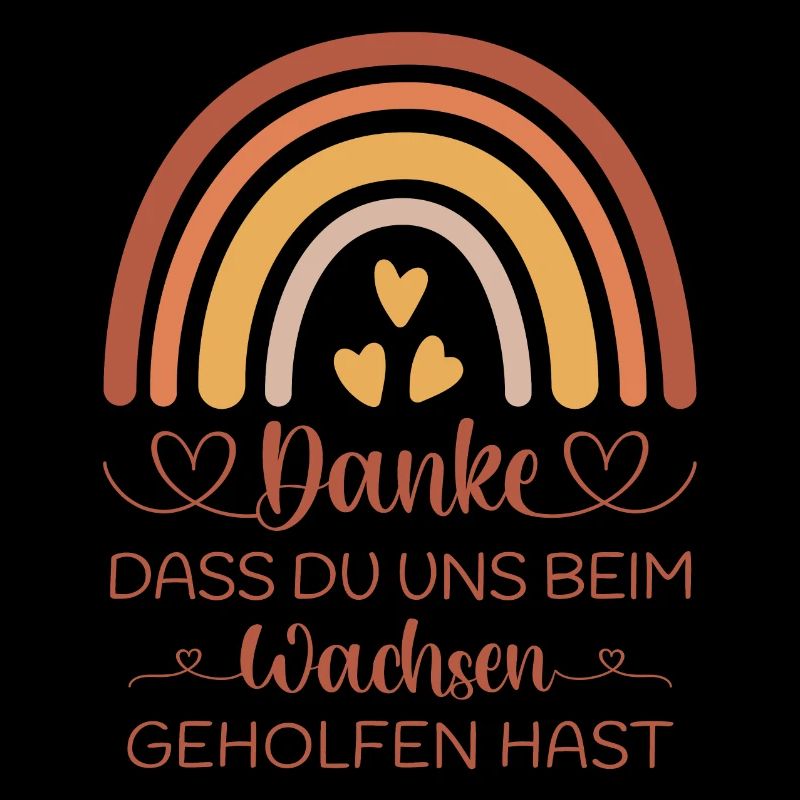 Boho Regenbogen Danke Abschied Kita Kindergarten