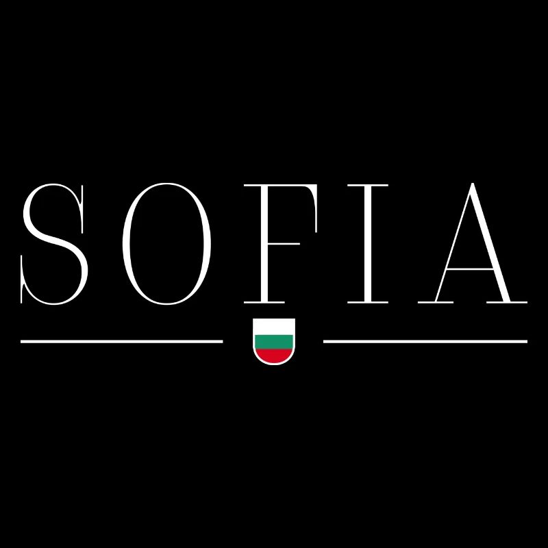 Sofia, Bulgarien Stil Design T-Shirt