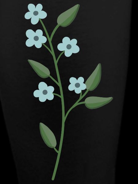 Blume hellblau