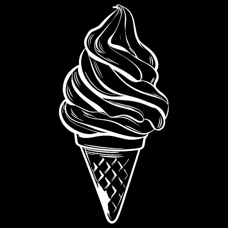 Dessin de cornet de crème glacée