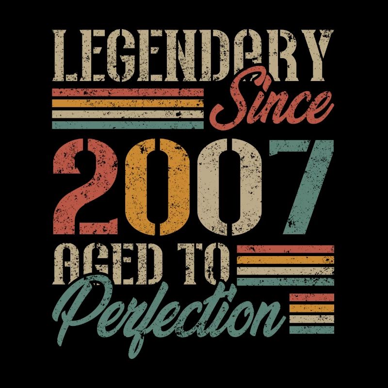 Vintage 2007 Retro Geburtstagsgeschenk