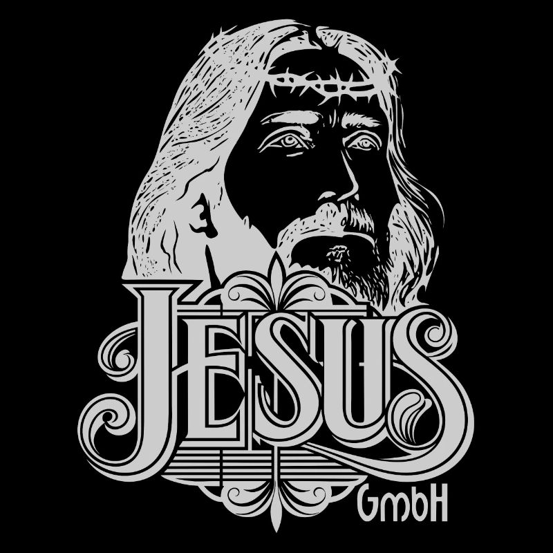 Jesus Kopf 2 hellgrau