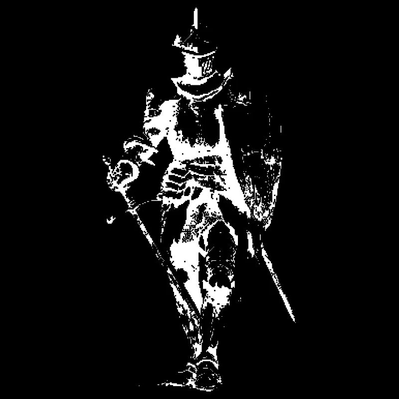 Noir-Ritter-Silhouette