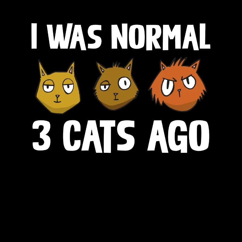 J’étais devant 3 chats motif de chat drôle normal
